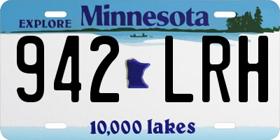 MN license plate 942LRH