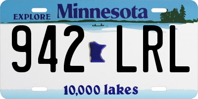 MN license plate 942LRL