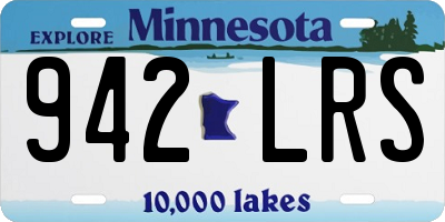 MN license plate 942LRS