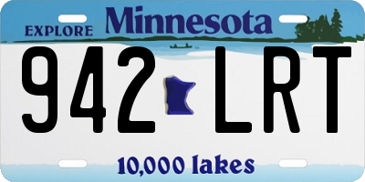 MN license plate 942LRT