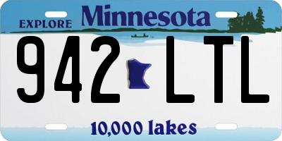 MN license plate 942LTL