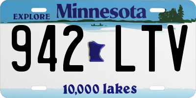 MN license plate 942LTV