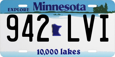 MN license plate 942LVI