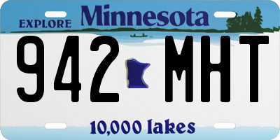 MN license plate 942MHT