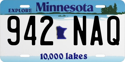 MN license plate 942NAQ