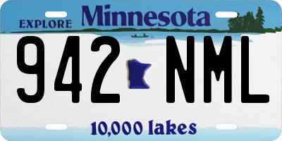 MN license plate 942NML