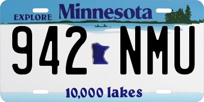 MN license plate 942NMU