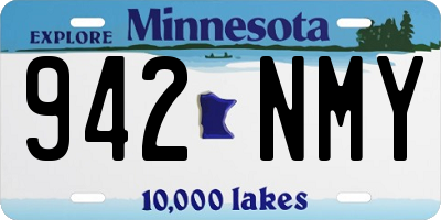 MN license plate 942NMY