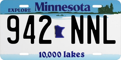 MN license plate 942NNL