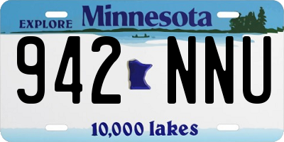 MN license plate 942NNU