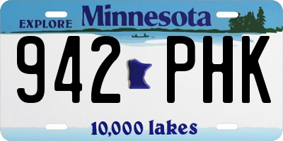 MN license plate 942PHK