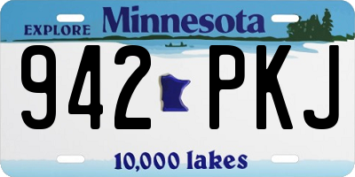MN license plate 942PKJ