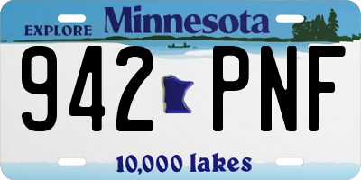 MN license plate 942PNF