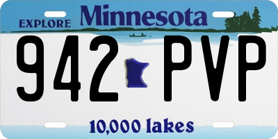 MN license plate 942PVP