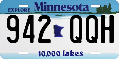 MN license plate 942QQH