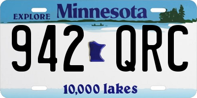MN license plate 942QRC