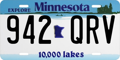 MN license plate 942QRV