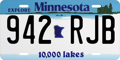MN license plate 942RJB