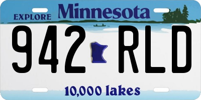 MN license plate 942RLD
