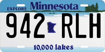 MN license plate 942RLH