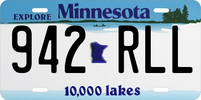 MN license plate 942RLL