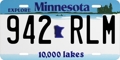 MN license plate 942RLM