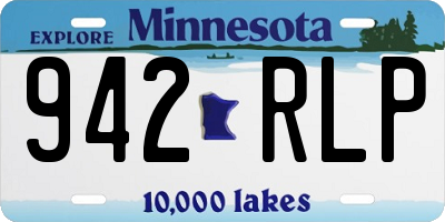 MN license plate 942RLP
