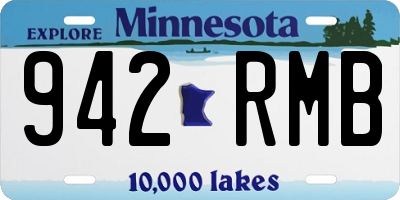 MN license plate 942RMB