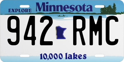 MN license plate 942RMC
