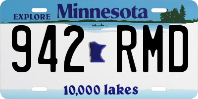 MN license plate 942RMD