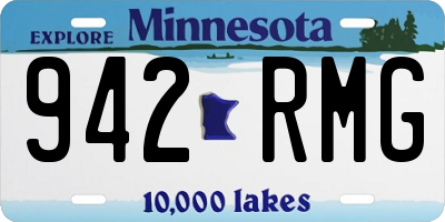 MN license plate 942RMG