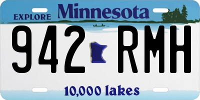 MN license plate 942RMH