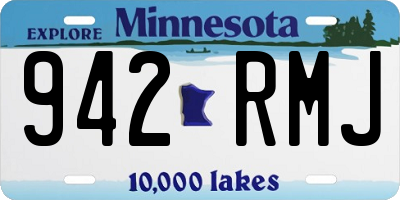 MN license plate 942RMJ