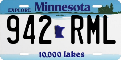 MN license plate 942RML