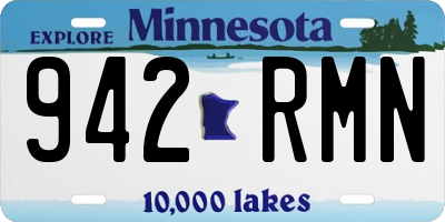 MN license plate 942RMN