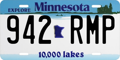 MN license plate 942RMP