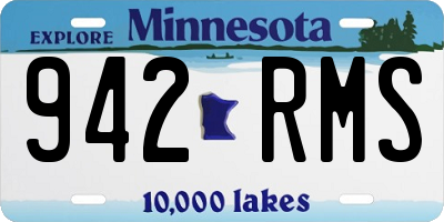 MN license plate 942RMS