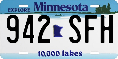 MN license plate 942SFH