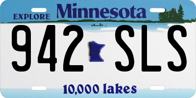 MN license plate 942SLS