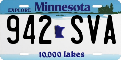 MN license plate 942SVA