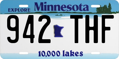 MN license plate 942THF