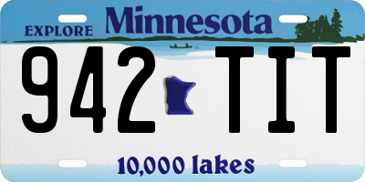 MN license plate 942TIT
