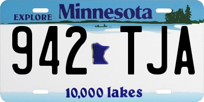 MN license plate 942TJA