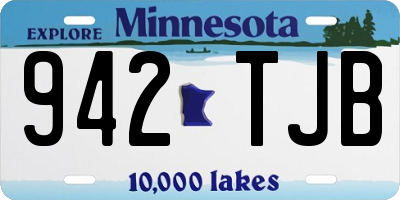 MN license plate 942TJB