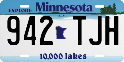 MN license plate 942TJH