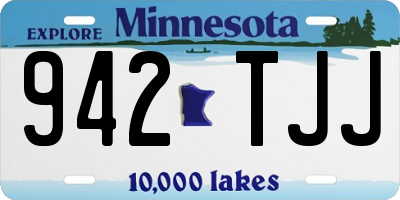 MN license plate 942TJJ