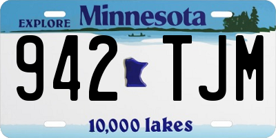 MN license plate 942TJM