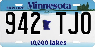MN license plate 942TJO