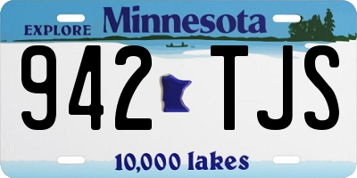 MN license plate 942TJS