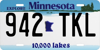 MN license plate 942TKL
